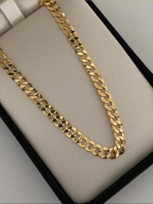 Cadena It Cubana Oro amarillo 18k 14.75gr/ 5.3mm 60cm