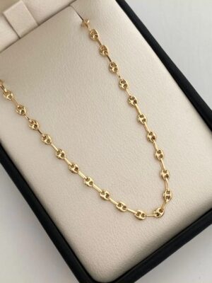 Cadena gc oro amarillo 18k 4.80gr/ 3.1mm/ 45cm/ broche 0.40