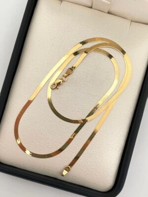 Cadena It espejo oro amarillo 18k +2/ 3.05gr/ 2.1mm/ 45cm